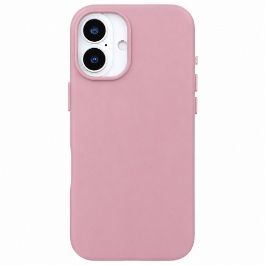 iPhone 17 Gizli Magsafeli Vegan Deri Telefon Kılıfı - Pembe