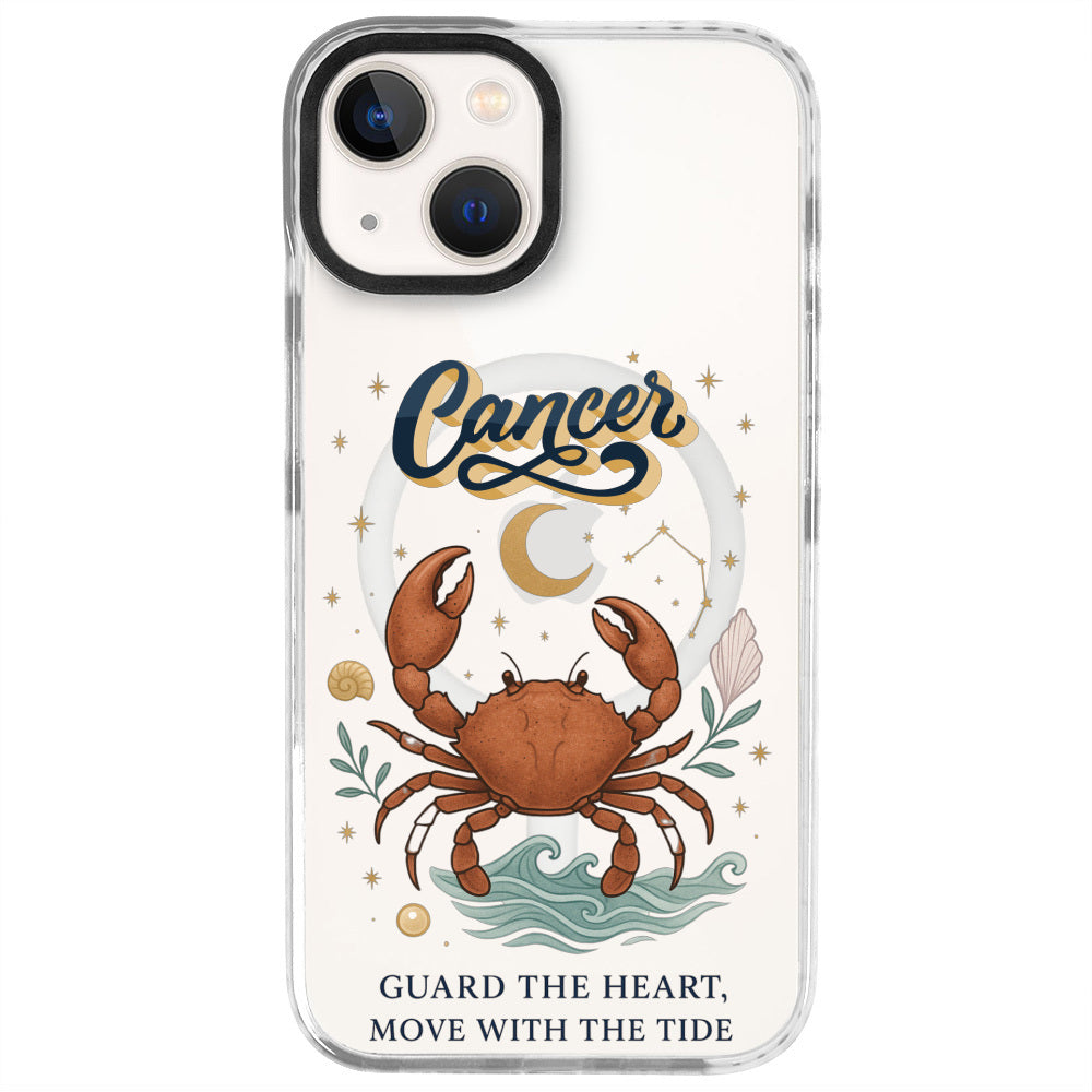 iPhone 14 Yengeç Burcu Way of Aries Telefon Kılıfı - Beyaz
