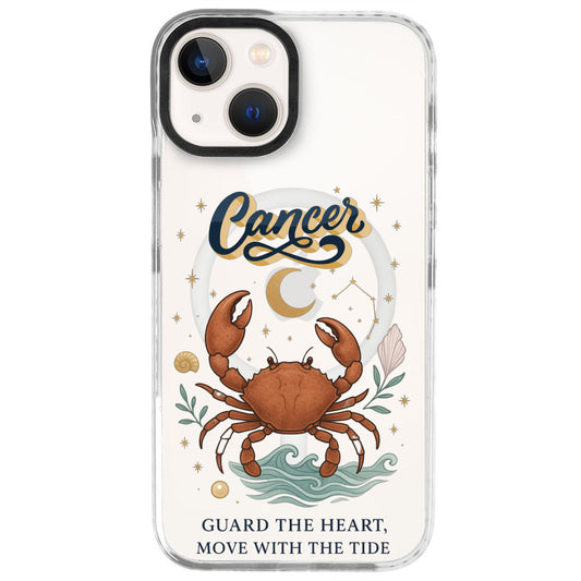 iPhone 14 Yengeç Burcu Way of Aries Telefon Kılıfı - Beyaz