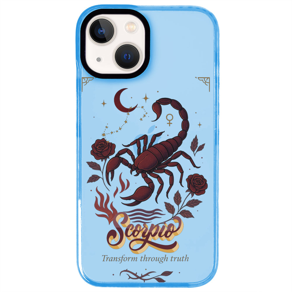 iPhone 14 Plus Akrep Burcu Way of Aries Telefon Kılıfı - Azure