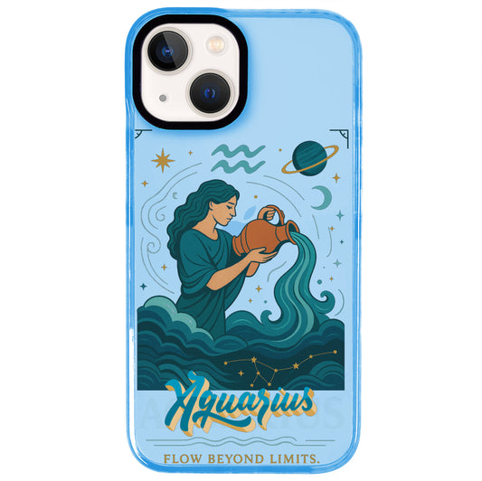 iPhone 14 Plus Kova Burcu Way of Aries Telefon Kılıfı - Azure