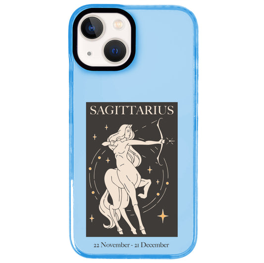 iPhone 14 Plus Yay Burcu History of Zodiac Telefon Kılıfı - Azure