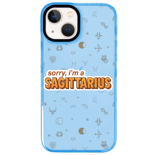 iPhone 14 Plus Yay Burcu Sorry Zodiac Telefon Kılıfı - Azure