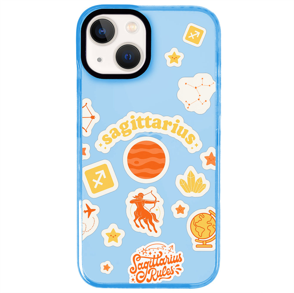 iPhone 14 Plus Yay Burcu Sweet Rules Telefon Kılıfı - Azure