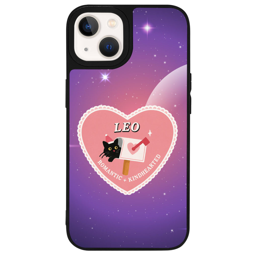iPhone 14 Plus Aslan Burcu Heart In Stars Telefon Kılıfı - Popsoketsiz