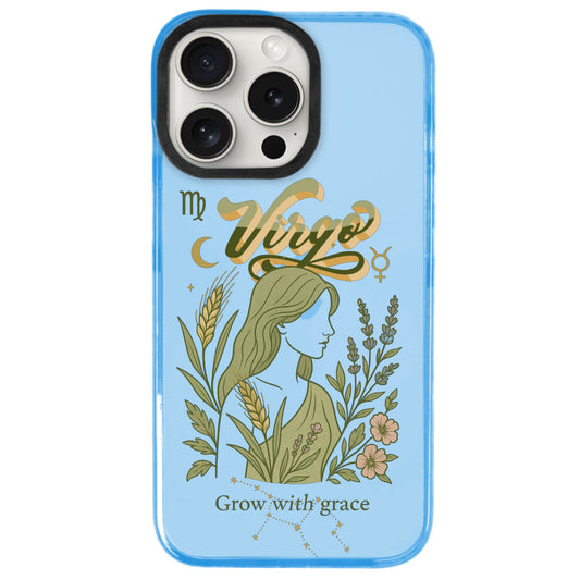 iPhone 14 Pro Başak Burcu Way of Aries Telefon Kılıfı - Azure