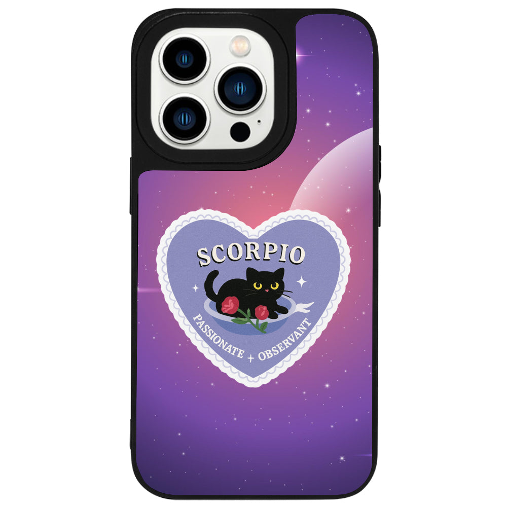 iPhone 14 Pro Akrep Burcu Heart In Stars Telefon Kılıfı - Popsoketsiz