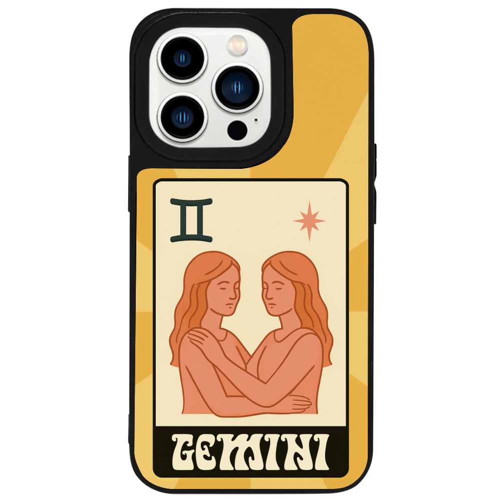 iPhone 14 Pro İkizler Burcu Sun Light Stars Telefon Kılıfı - Popsoketsiz