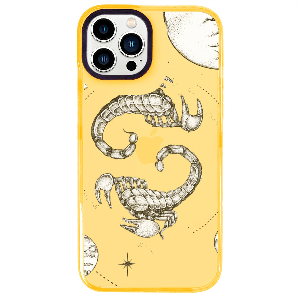 iPhone 14 Pro Max Akrep Burcu Soft Stars Telefon Kılıfı - Mango