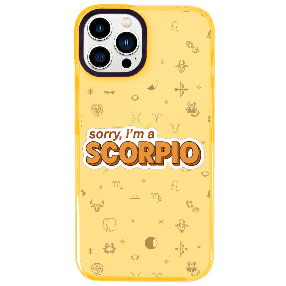 iPhone 14 Pro Max Akrep Burcu Sorry Zodiac Telefon Kılıfı - Mango