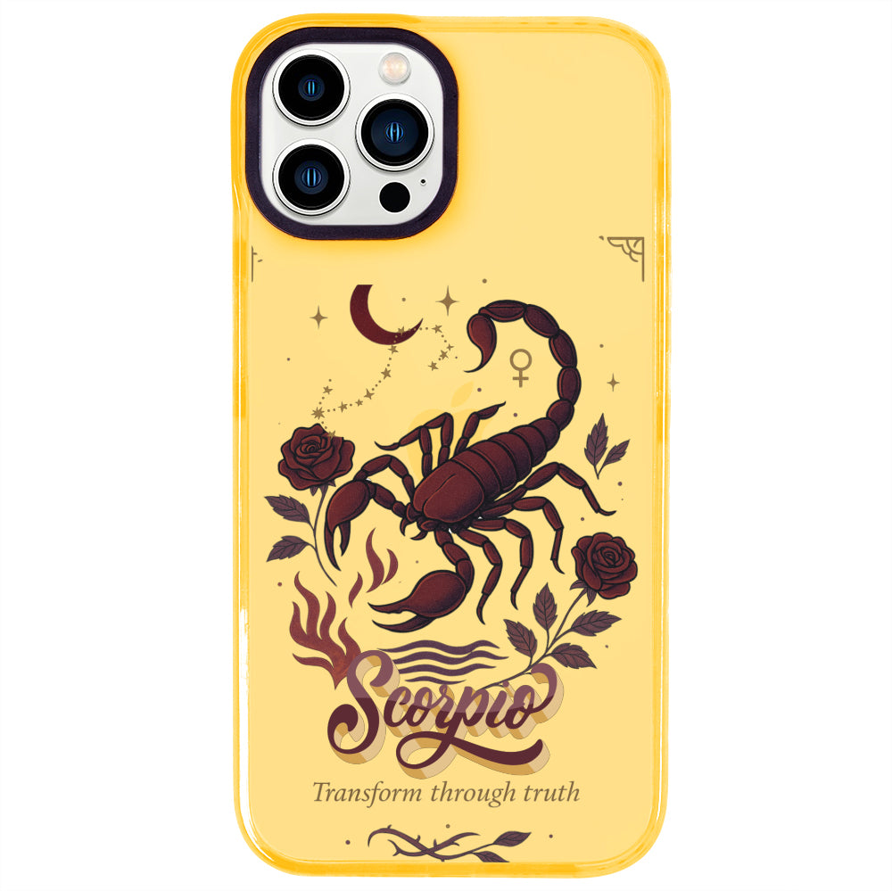iPhone 14 Pro Max Akrep Burcu Way of Aries Telefon Kılıfı - Mango