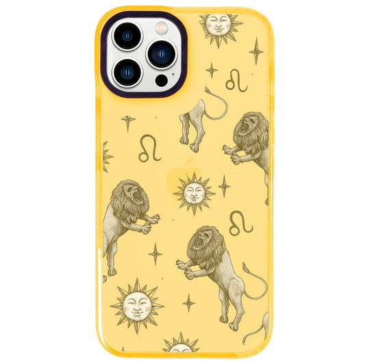 iPhone 14 Pro Max Aslan Burcu Soft Stars Telefon Kılıfı - Mango