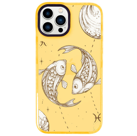 iPhone 14 Pro Max Balık Burcu Soft Stars Telefon Kılıfı - Mango