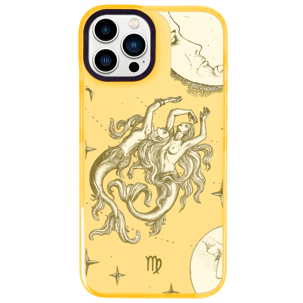 iPhone 14 Pro Max Başak Burcu Soft Stars Telefon Kılıfı - Mango