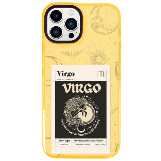 iPhone 14 Pro Max Başak Burcu Sticker Mode Telefon Kılıfı - Mango