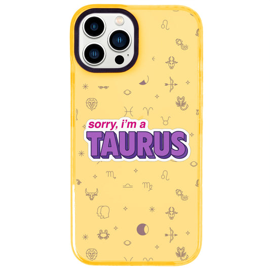 iPhone 14 Pro Max Boğa Burcu Sorry Zodiac Telefon Kılıfı - Mango