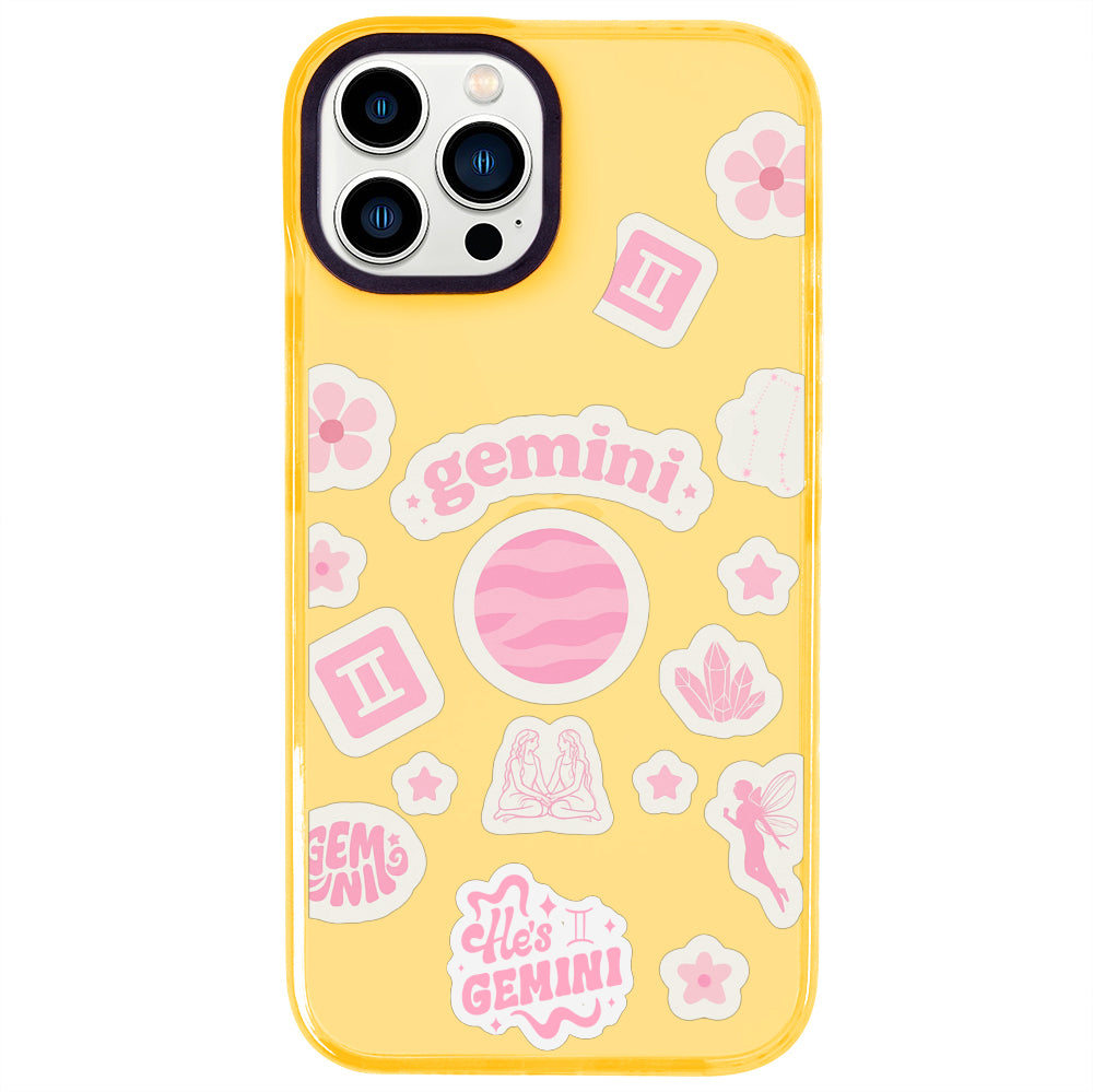iPhone 14 Pro Max İkizler Burcu Sweet Rules Telefon Kılıfı - Mango