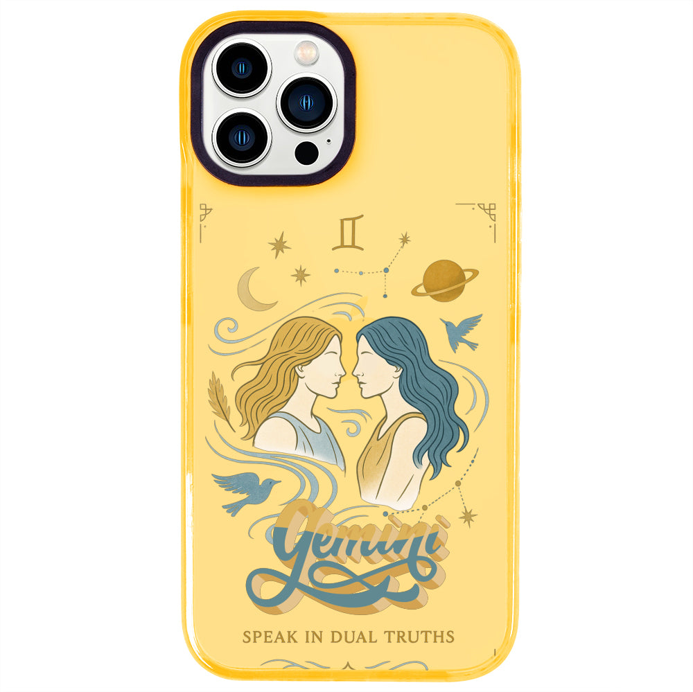 iPhone 14 Pro Max İkizler Burcu Way of Aries Telefon Kılıfı - Mango
