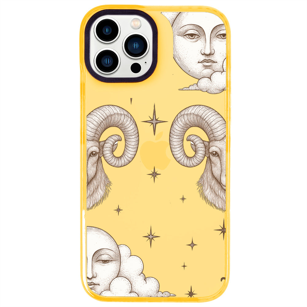 iPhone 14 Pro Max Koç Burcu Soft Stars Telefon Kılıfı - Mango