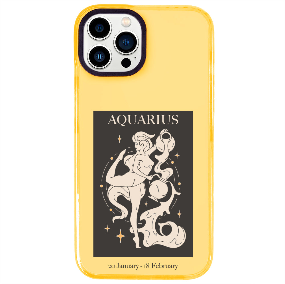 iPhone 14 Pro Max Kova Burcu History of Zodiac Telefon Kılıfı - Mango