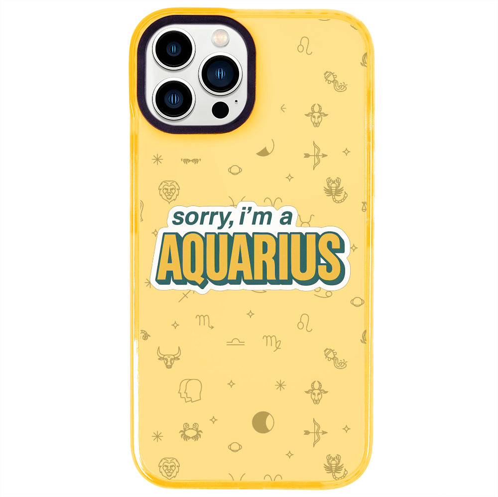 iPhone 14 Pro Max Kova Burcu Sorry Zodiac Telefon Kılıfı - Mango