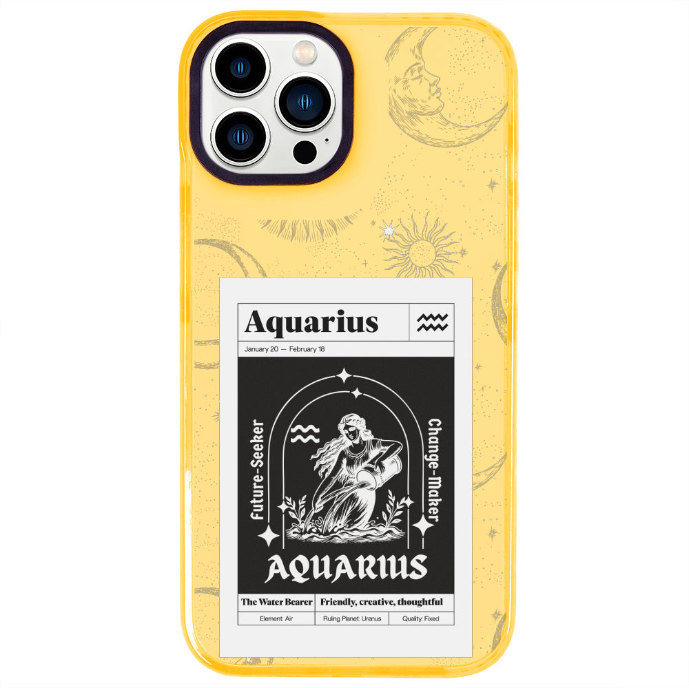 iPhone 14 Pro Max Kova Burcu Sticker Mode Telefon Kılıfı - Mango