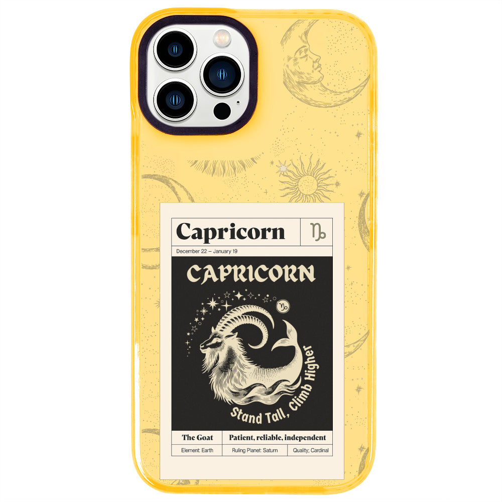 iPhone 14 Pro Max Oğlak Burcu Sticker Mode Telefon Kılıfı - Mango