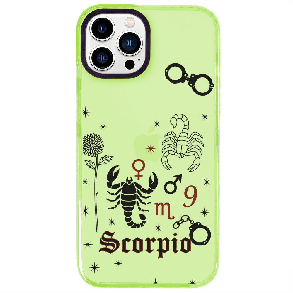 iPhone 14 Pro Max Akrep Burcu The Emperor Telefon Kılıfı - Yeşil