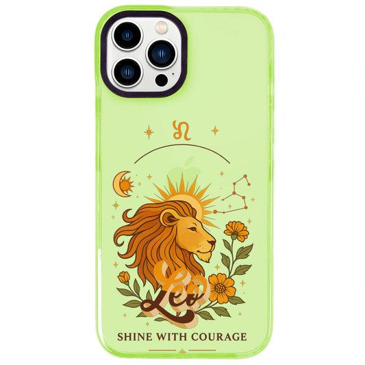 iPhone 14 Pro Max Aslan Burcu Way of Aries Telefon Kılıfı - Yeşil