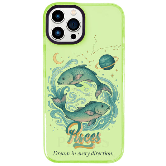 iPhone 14 Pro Max Balık Burcu Way of Aries Telefon Kılıfı - Yeşil