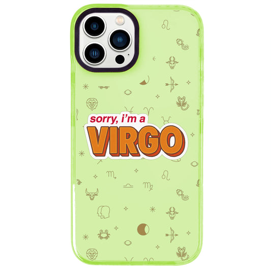 iPhone 14 Pro Max Başak Burcu Sorry Zodiac Telefon Kılıfı - Yeşil
