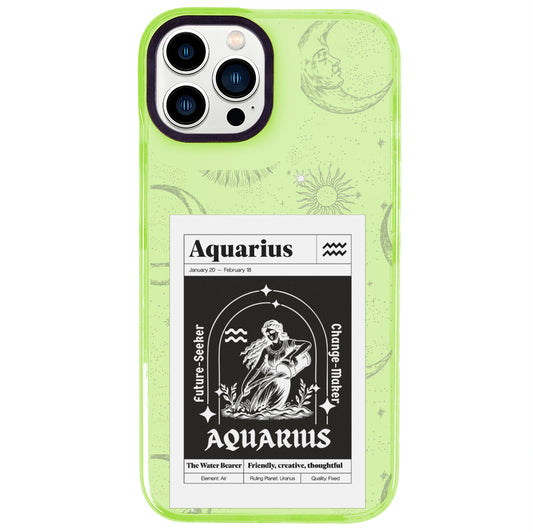 iPhone 14 Pro Max Kova Burcu Sticker Mode Telefon Kılıfı - Yeşil