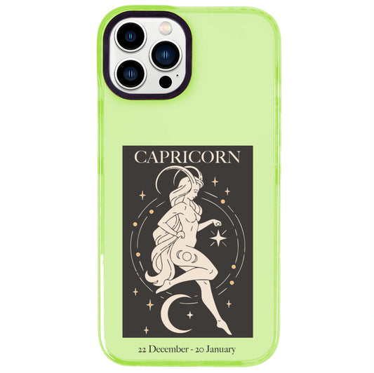 iPhone 14 Pro Max Oğlak Burcu History of Zodiac Telefon Kılıfı - Yeşil