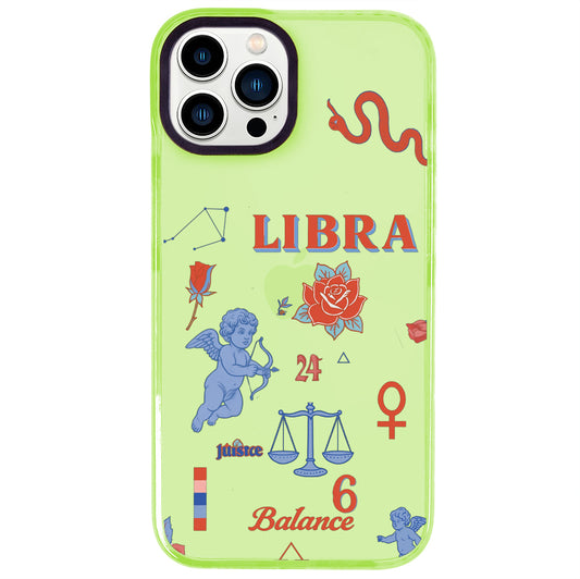 iPhone 14 Pro Max Terazi Burcu The Emperor Telefon Kılıfı - Yeşil