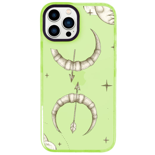 iPhone 14 Pro Max Yay Burcu Soft Stars Telefon Kılıfı - Yeşil