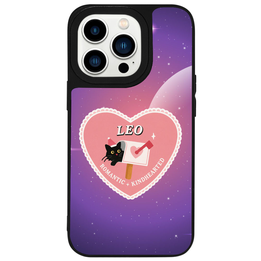 iPhone 14 Pro Max Aslan Burcu Heart In Stars Telefon Kılıfı - Popsoketsiz