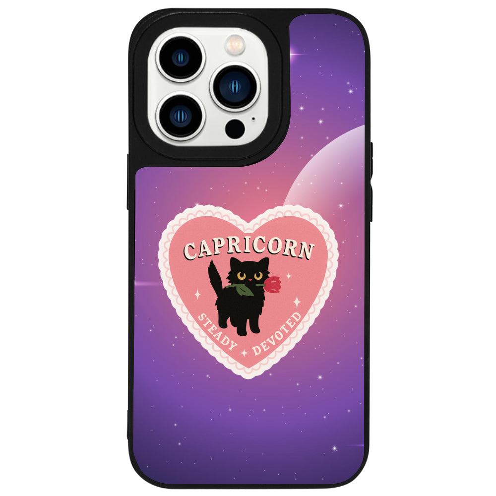 iPhone 14 Pro Max Oğlak Burcu Heart In Stars Telefon Kılıfı - Popsoketsiz
