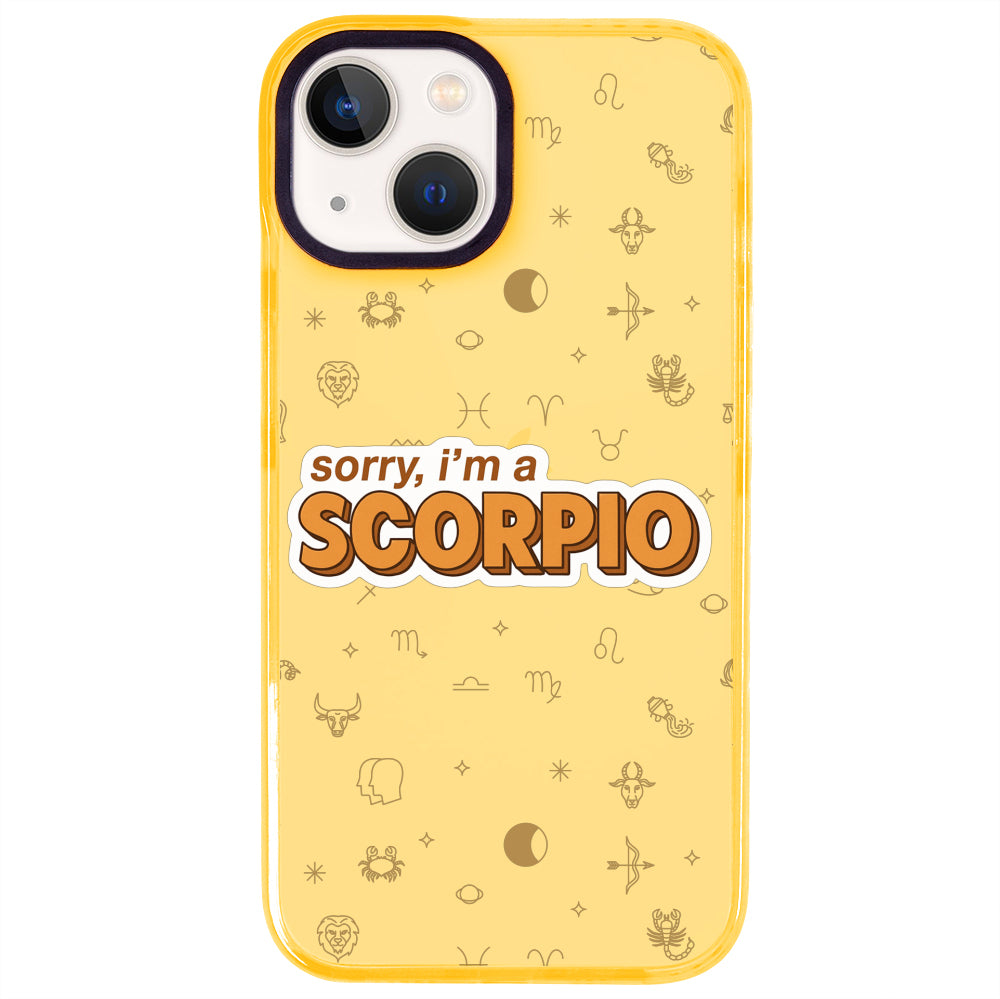 iPhone 15 Akrep Burcu Sorry Zodiac Telefon Kılıfı - Mango