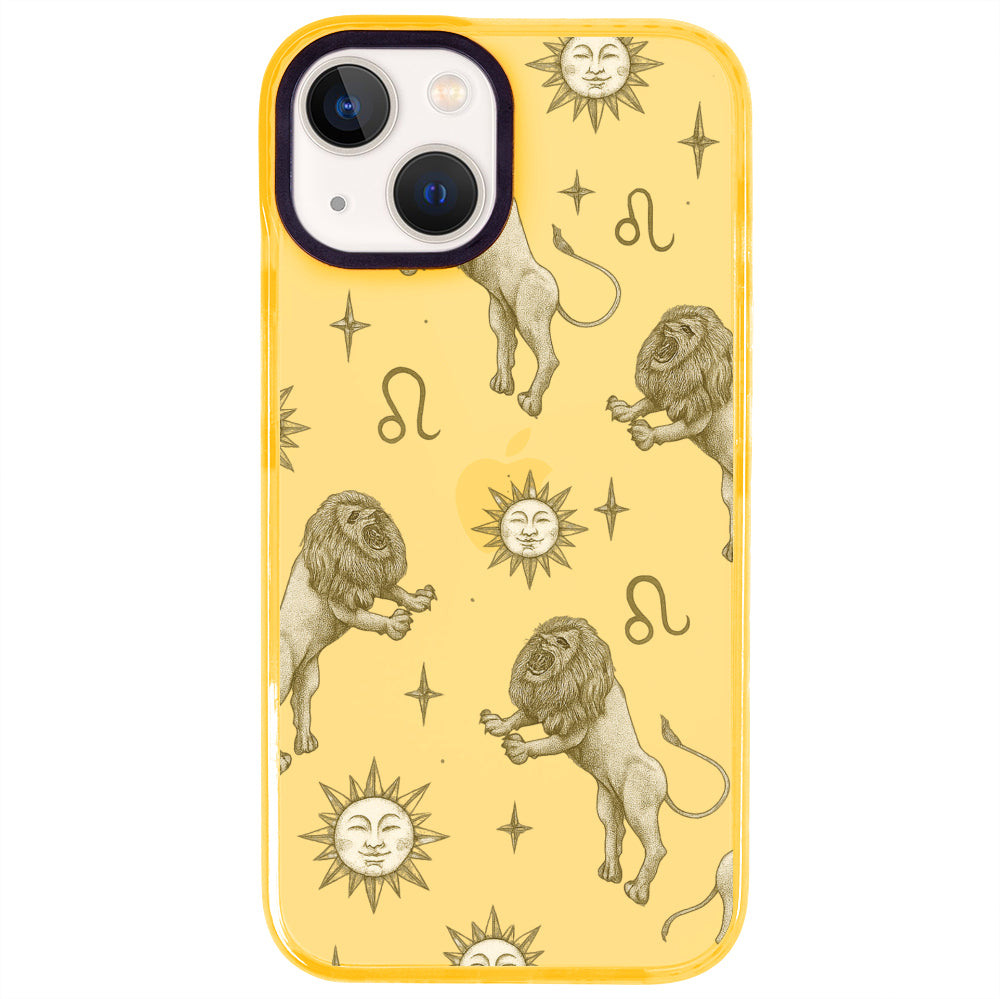 iPhone 15 Aslan Burcu Soft Stars Telefon Kılıfı - Mango