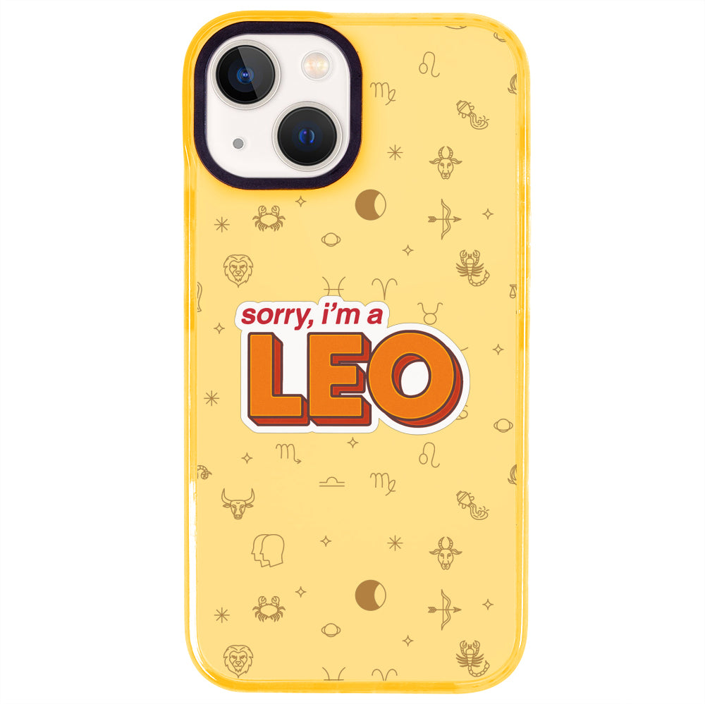 iPhone 15 Aslan Burcu Sorry Zodiac Telefon Kılıfı - Mango
