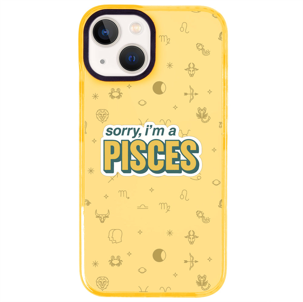 iPhone 15 Balık Burcu Sorry Zodiac Telefon Kılıfı - Mango