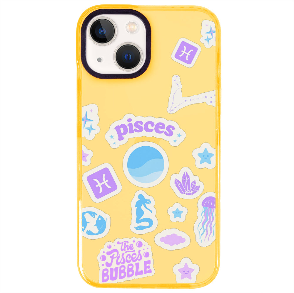 iPhone 15 Balık Burcu Sweet Rules Telefon Kılıfı - Mango