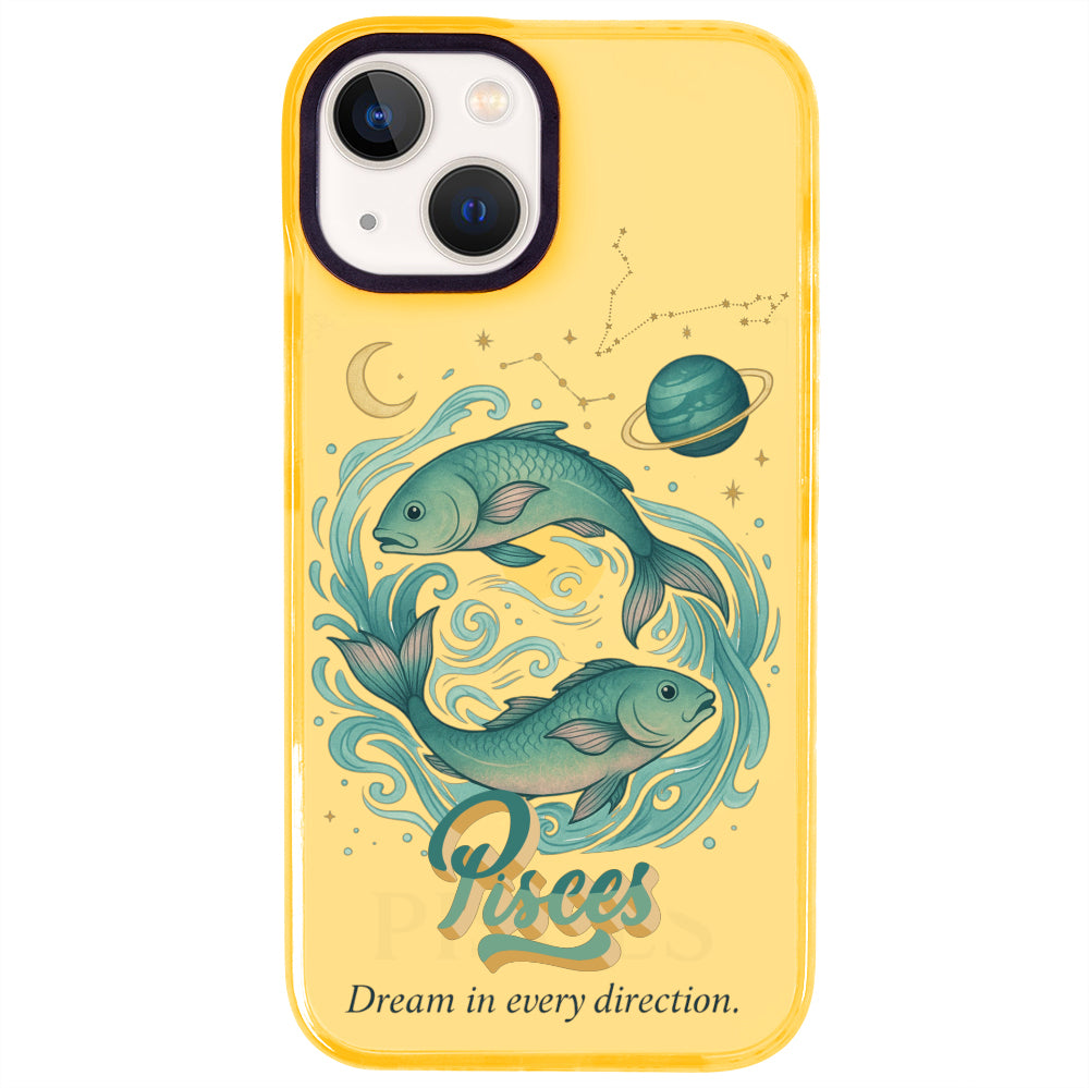 iPhone 15 Balık Burcu Way of Aries Telefon Kılıfı - Mango