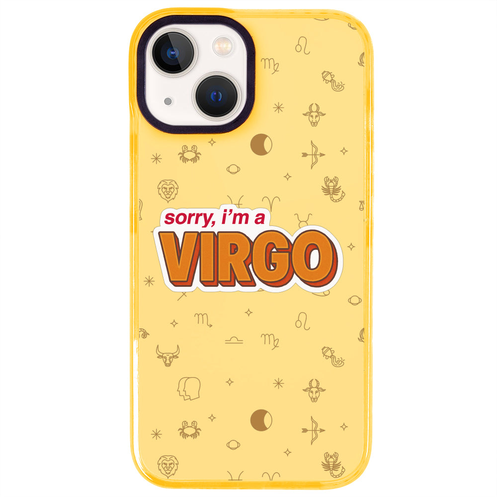 iPhone 15 Başak Burcu Sorry Zodiac Telefon Kılıfı - Mango