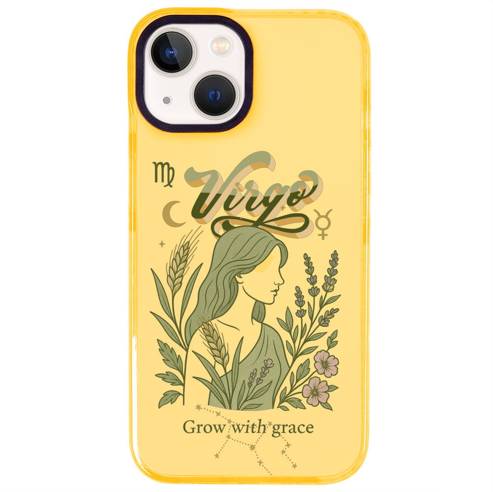 iPhone 15 Başak Burcu Way of Aries Telefon Kılıfı - Mango