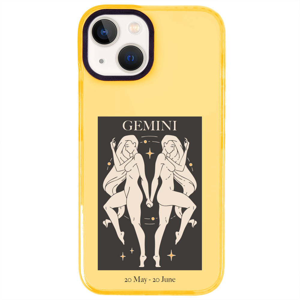 iPhone 15 İkizler Burcu History of Zodiac Telefon Kılıfı - Mango