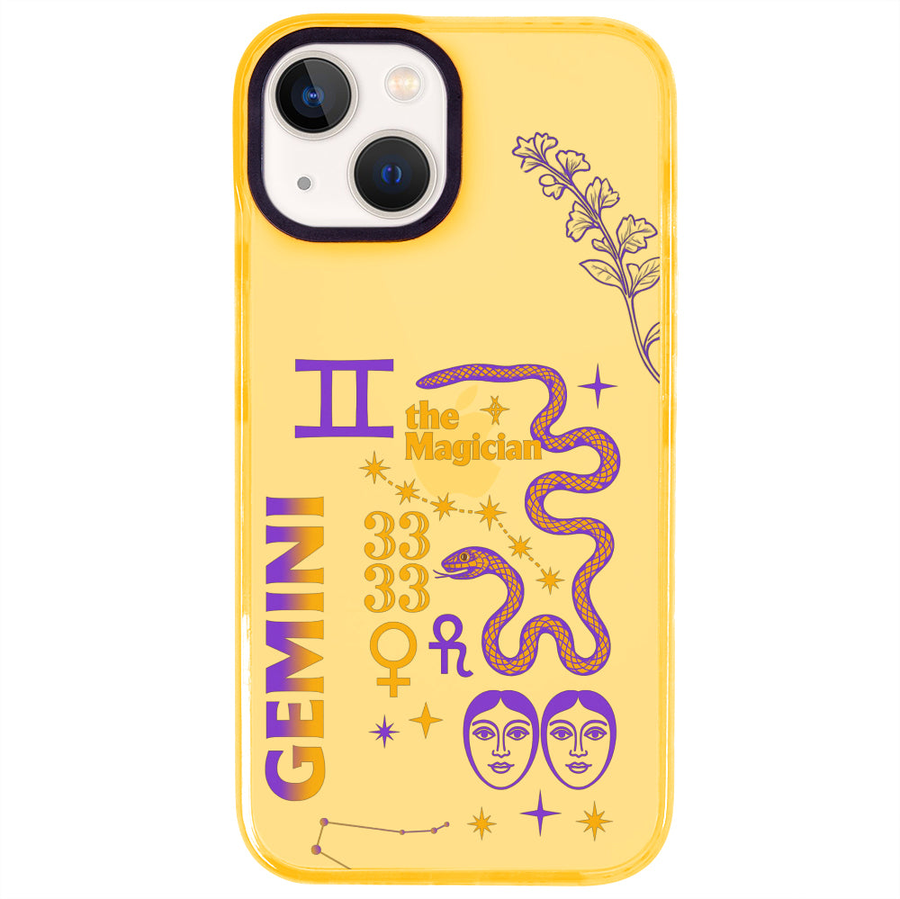 iPhone 15 İkizler Burcu The Emperor Telefon Kılıfı - Mango