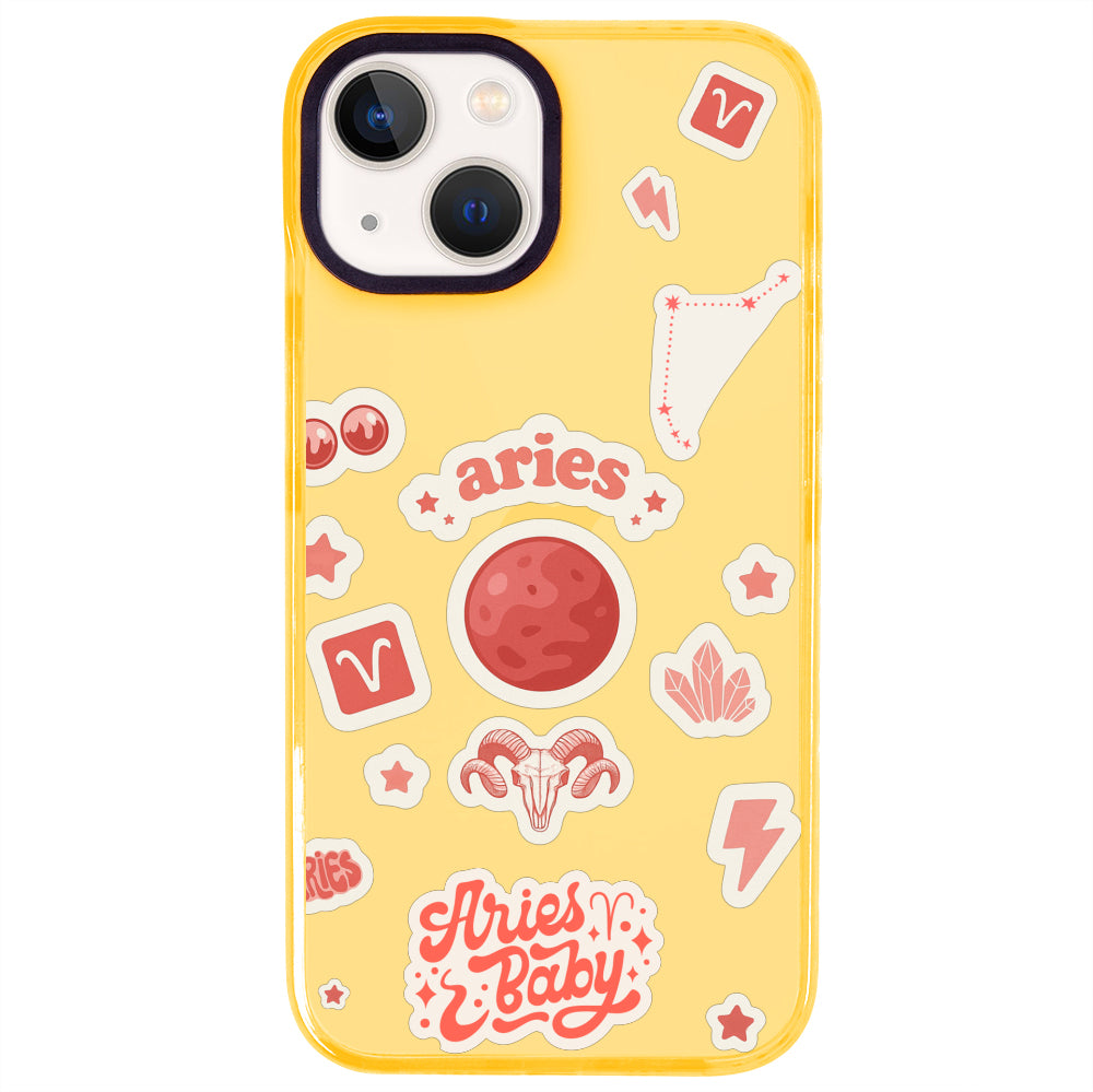 iPhone 15 Koç Burcu Sweet Rules Telefon Kılıfı - Mango