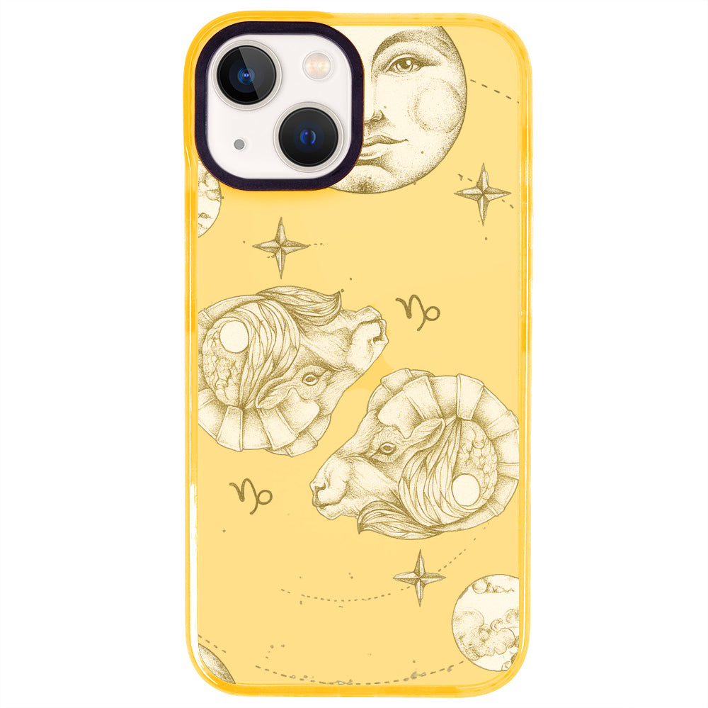 iPhone 15 Oğlak Burcu Soft Stars Telefon Kılıfı - Mango