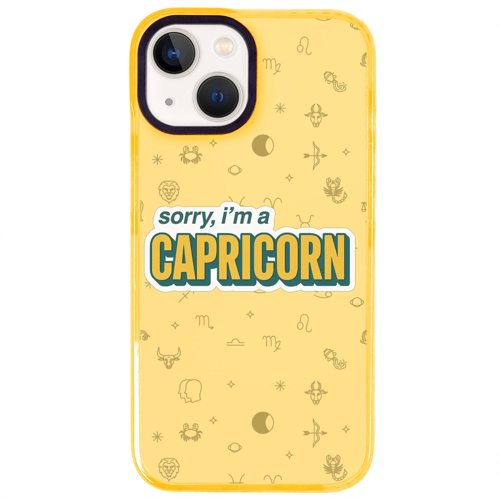 iPhone 15 Oğlak Burcu Sorry Zodiac Telefon Kılıfı - Mango